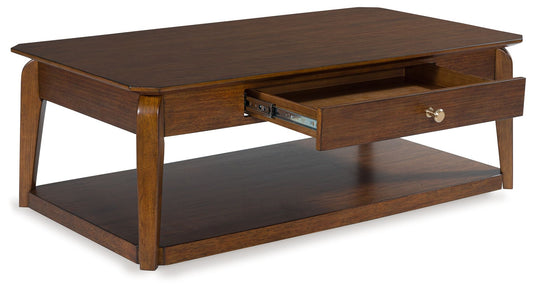 Trenmour - Rectangular Cocktail Table - Medium Brown by Ashley – view 2