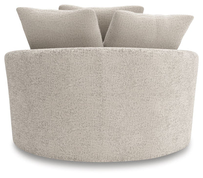 Cuddle Plush - Oversized Swivel Accent Chair - Arctic by Ashley – view 2