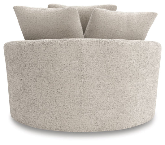 Cuddle Plush - Oversized Swivel Accent Chair - Arctic by Ashley – view 2