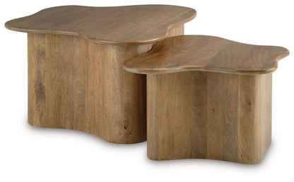 Abeford - Accent Cocktail Table (Set of 2) - Brown by Ashley – view 2