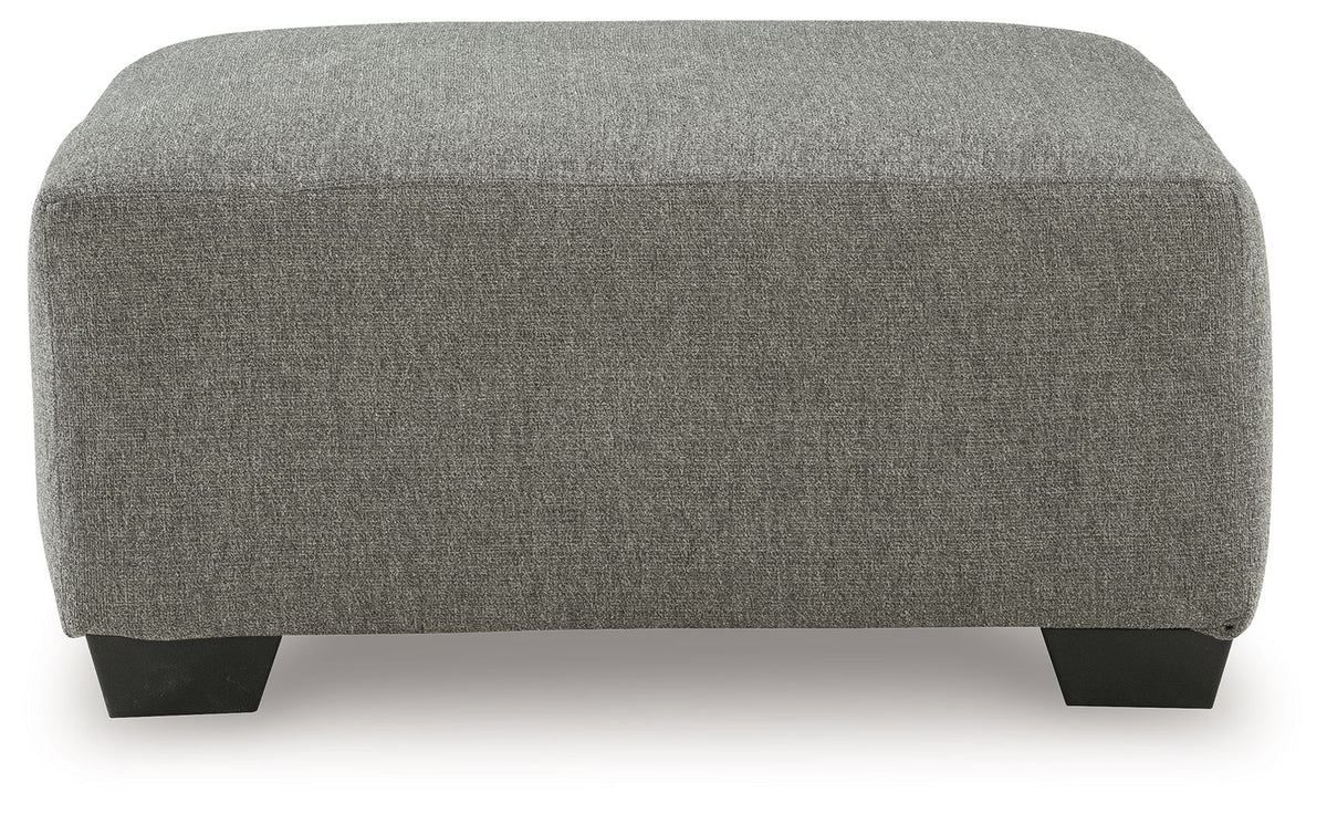 Clarington - Oversized Accent Ottoman - Greystone by Ashley – view 2