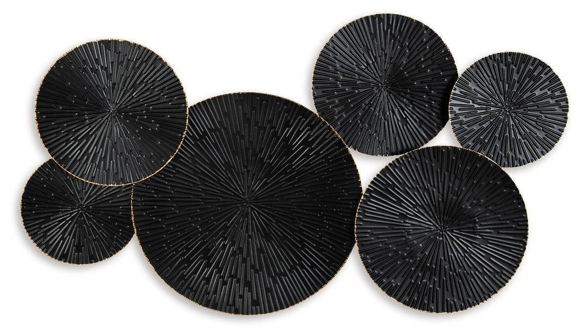 Rhetlen - Wall Decor - Black / Gold Finish by Ashley – Wall Decor