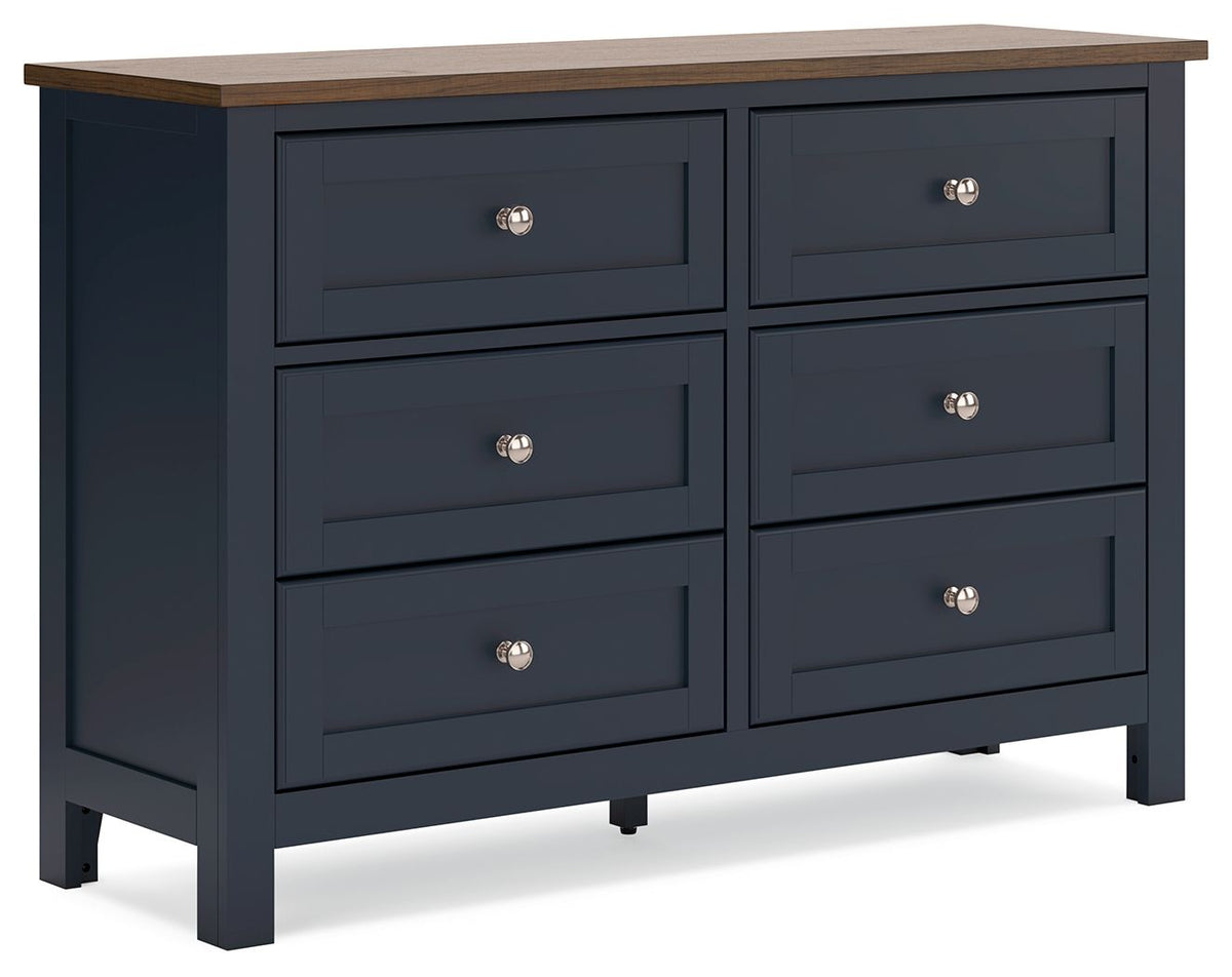 Landocken - Dresser - Brown / Blue by Ashley – Dressers