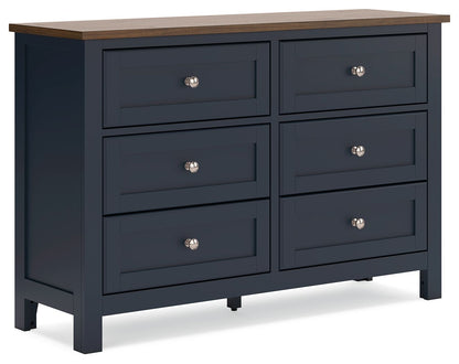 Landocken - Dresser - Brown / Blue by Ashley – Dressers