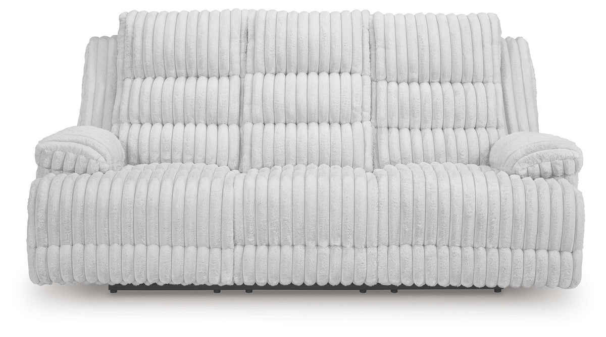 Rhines Falls - Reclining Power Sofa With Drop Down Table - Alloy by Ashley – view 2