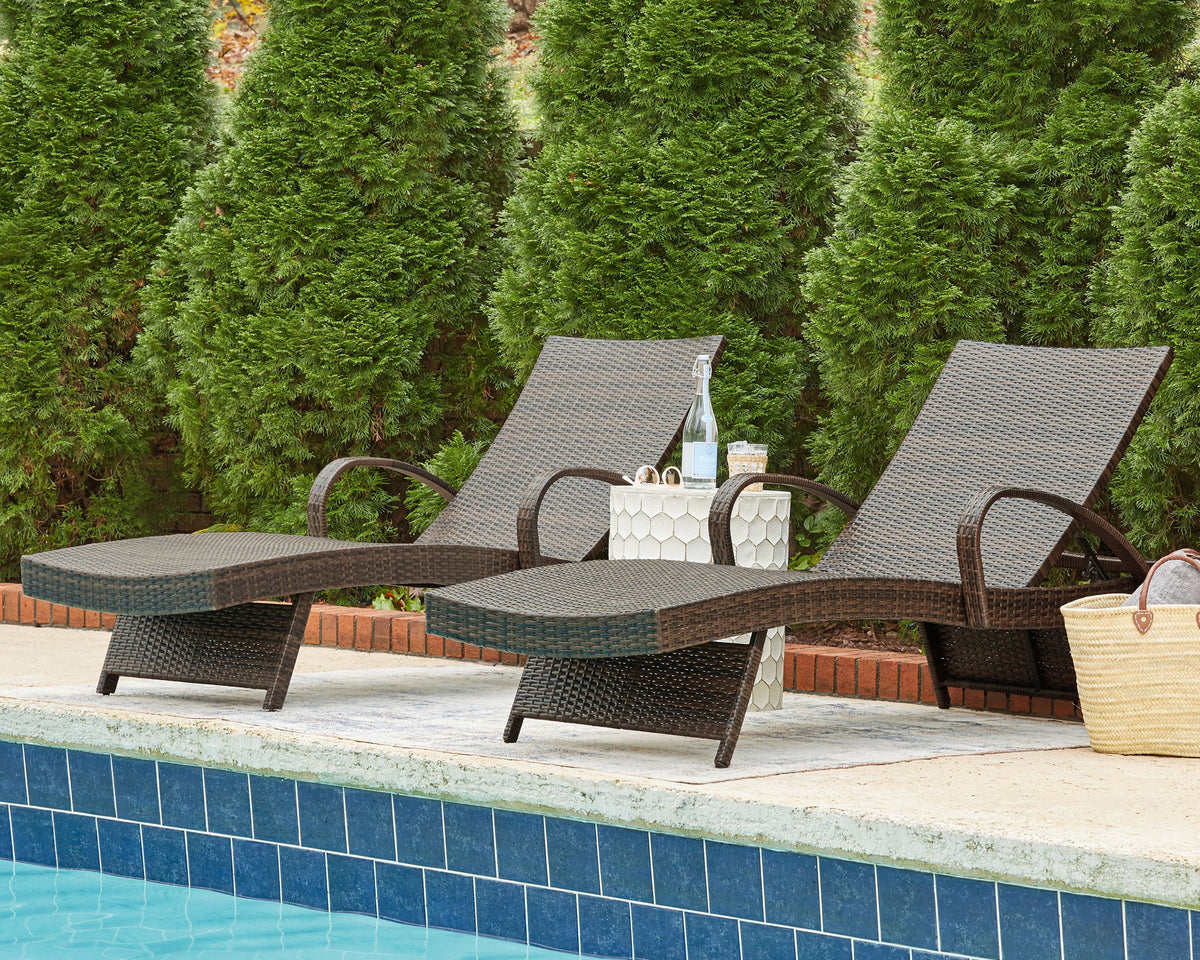 Kantana - Chaise Lounge (Set of 2) - Brown by Ashley – view 2