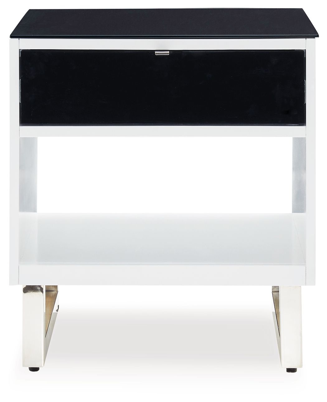 Gardoni - Rectangular End Table - White / Black by Ashley – view 2