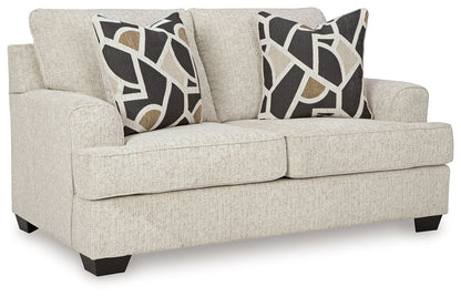 Heartcort - Loveseat - Quartz – Stationary Loveseats