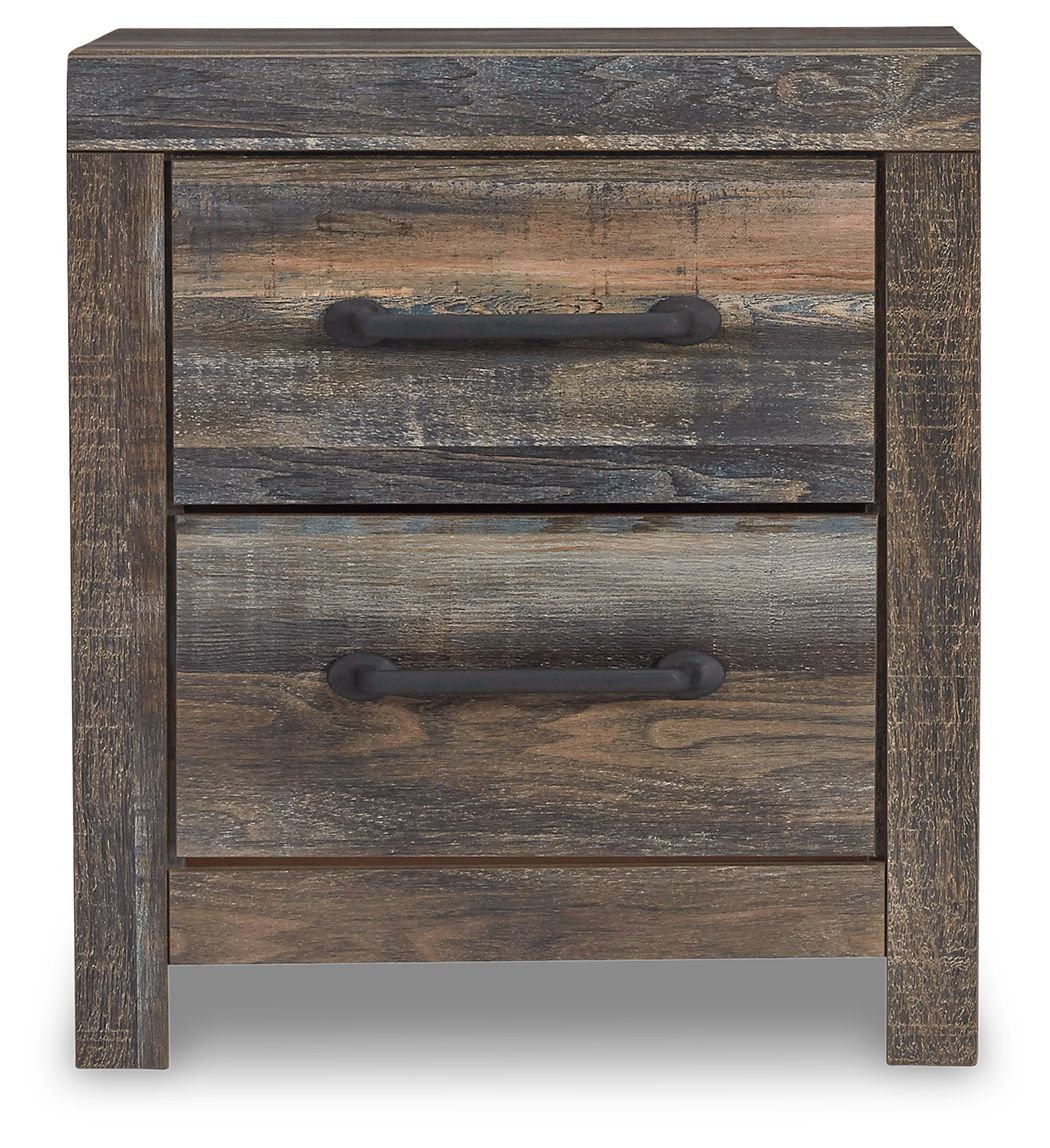 Drystan - Two Drawer Night Stand - Brown / Beige by Ashley – view 2