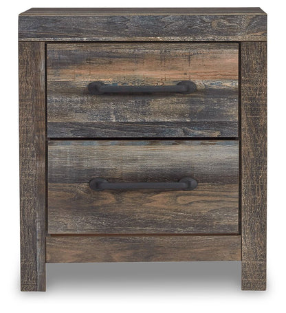 Drystan - Two Drawer Night Stand - Brown / Beige by Ashley – view 2