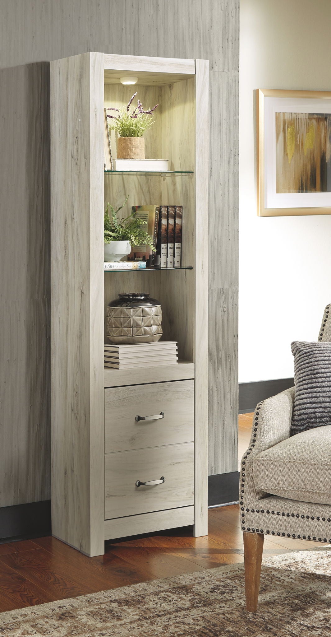 Bellaby - Pier - 2 Drawers - Whitewash by Ashley – view 2