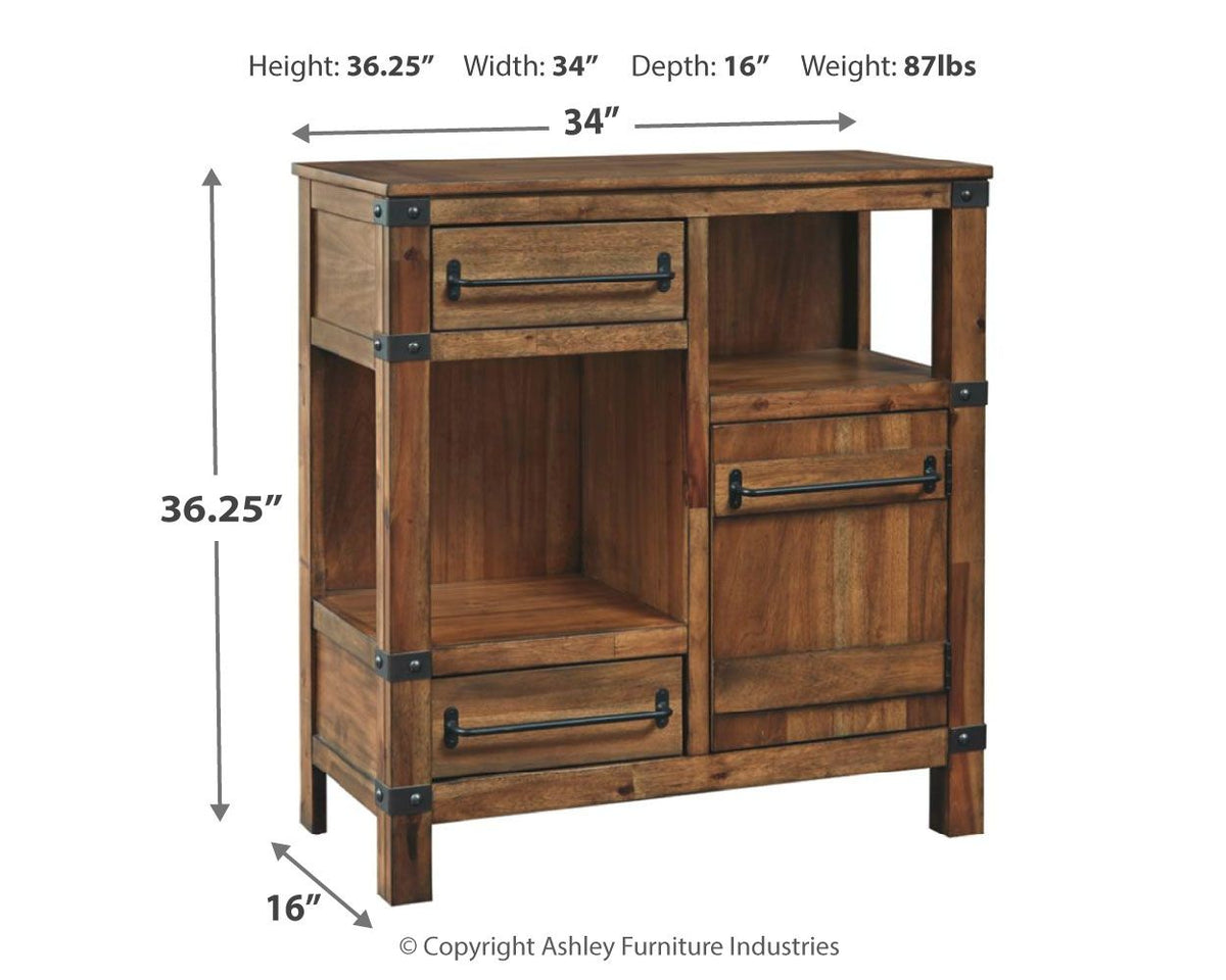 Roybeck - Accent Cabinet - Light Brown / Bronze by Ashley – view 2