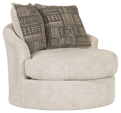 Soletren - Swivel Accent Chair - Stone by Ashley – Swivel Chairs