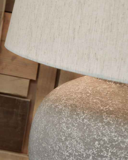 Dreward - Paper Table Lamp - Distressed Gray by Ashley – view 2