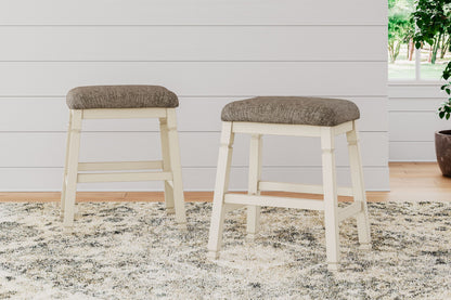 Bolanburg - Upholstered Stool (Set of 2) - Beige by Ashley – view 2