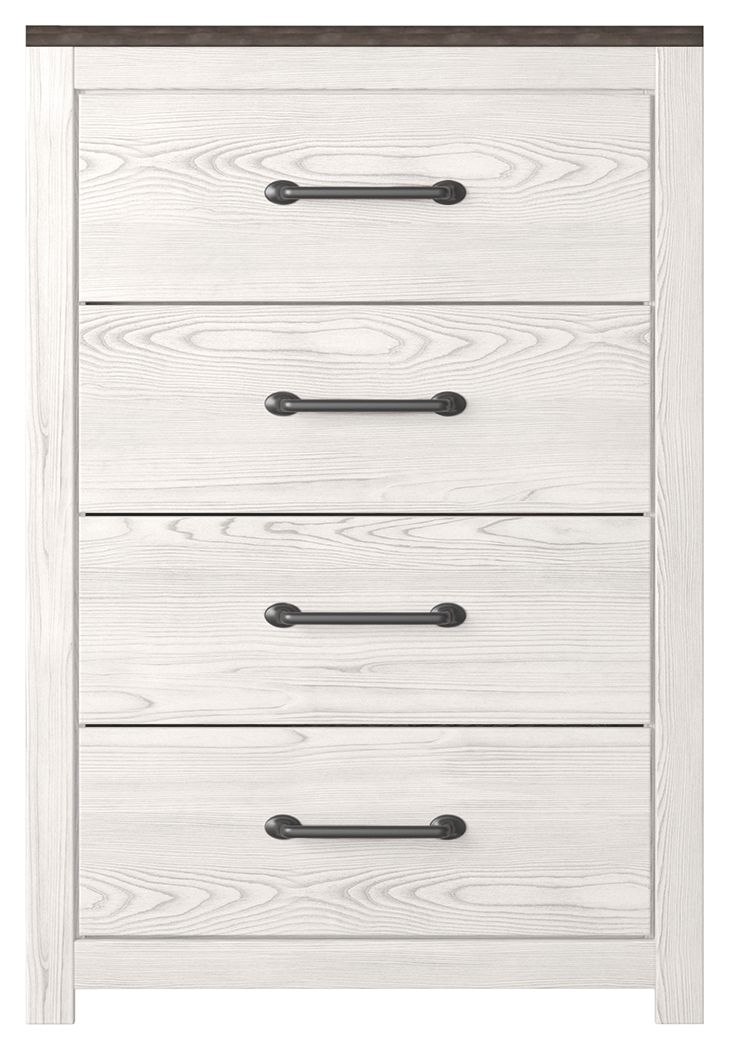 Gerridan - Four Drawer Chest - White / Gray by Ashley – Accent Chests