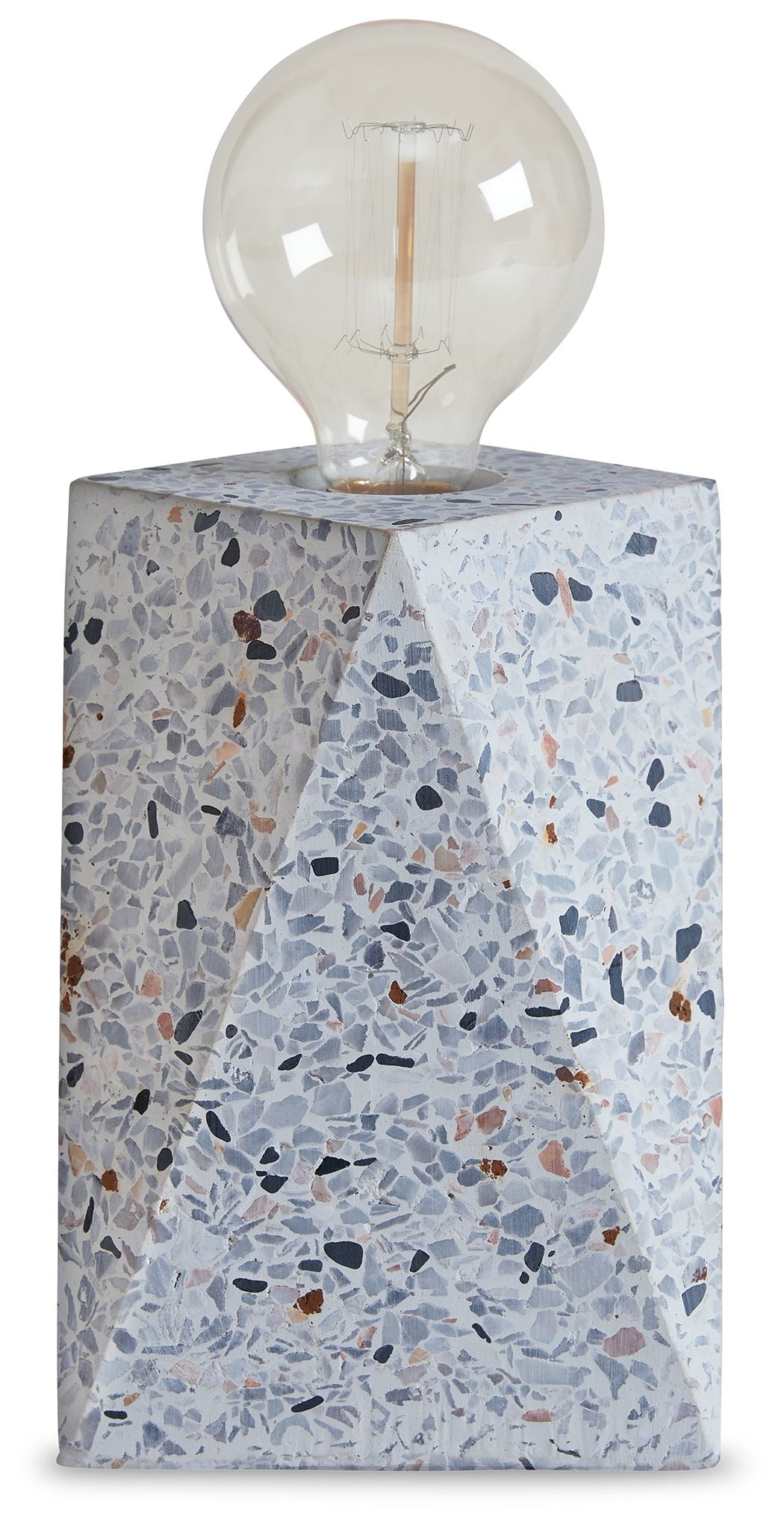 Maywick - Concrete Table Lamp  - White by Ashley – Table Lamps