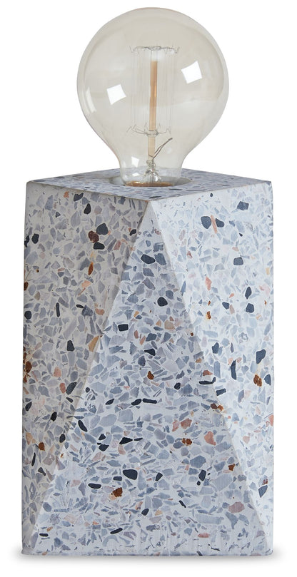 Maywick - Concrete Table Lamp  - White by Ashley – Table Lamps