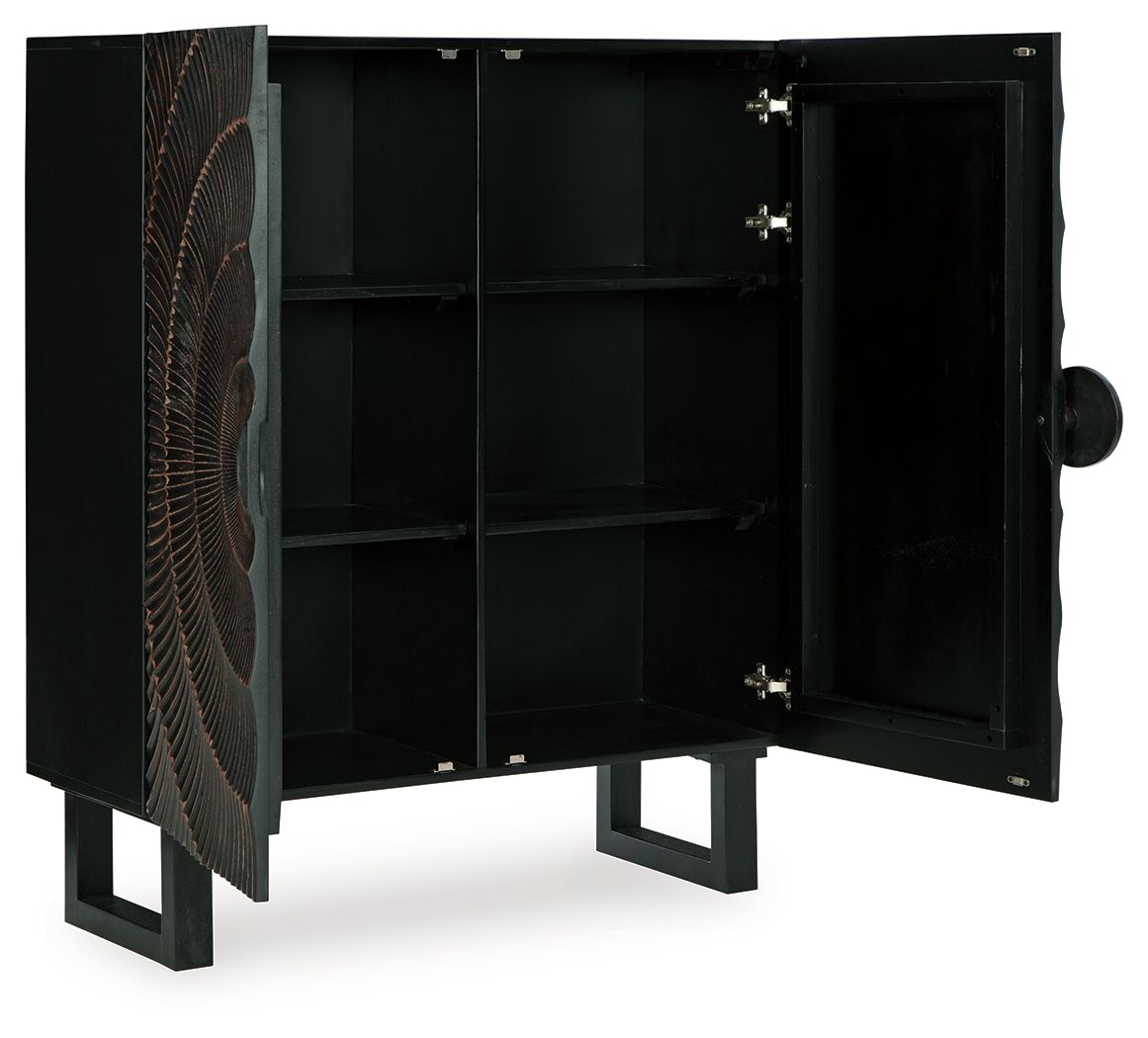 Fosterman - Accent Cabinet - Distressed Black by Ashley – view 2
