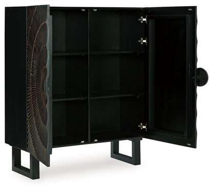 Fosterman - Accent Cabinet - Distressed Black by Ashley – view 2