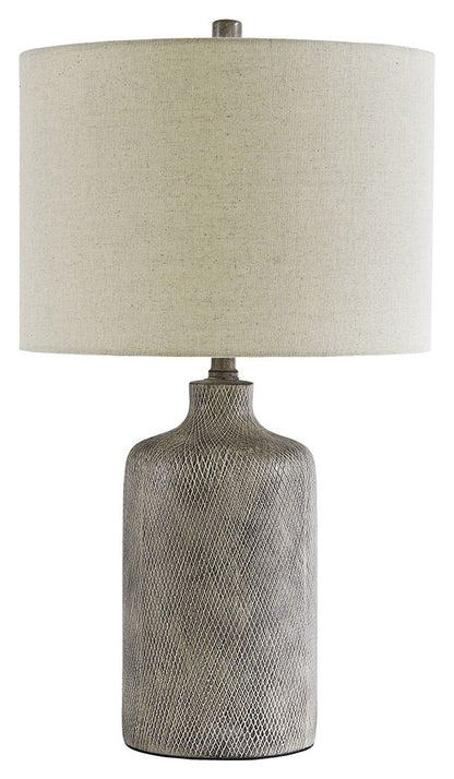 Linus - Ceramic Table Lamp  - Antique Black by Ashley – Table Lamps
