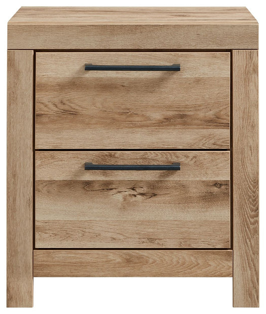 Hyanna - Two Drawer Night Stand - Tan Brown by Ashley – view 2