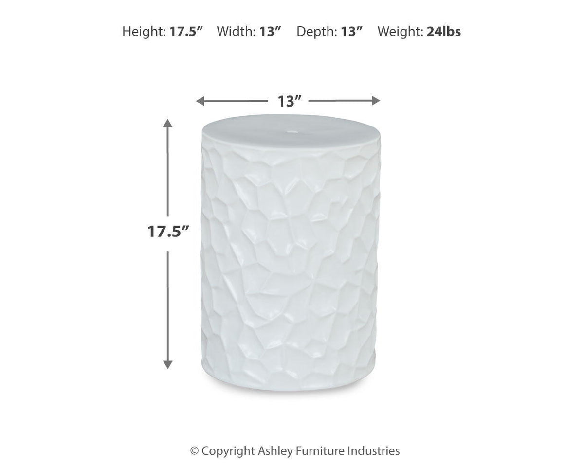 Jungrove - Indoor/Outdoor Stool - White by Ashley – view 2