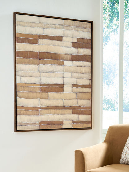 Kalanmore - Wall Art - Brown / Tan / White by Ashley – view 2