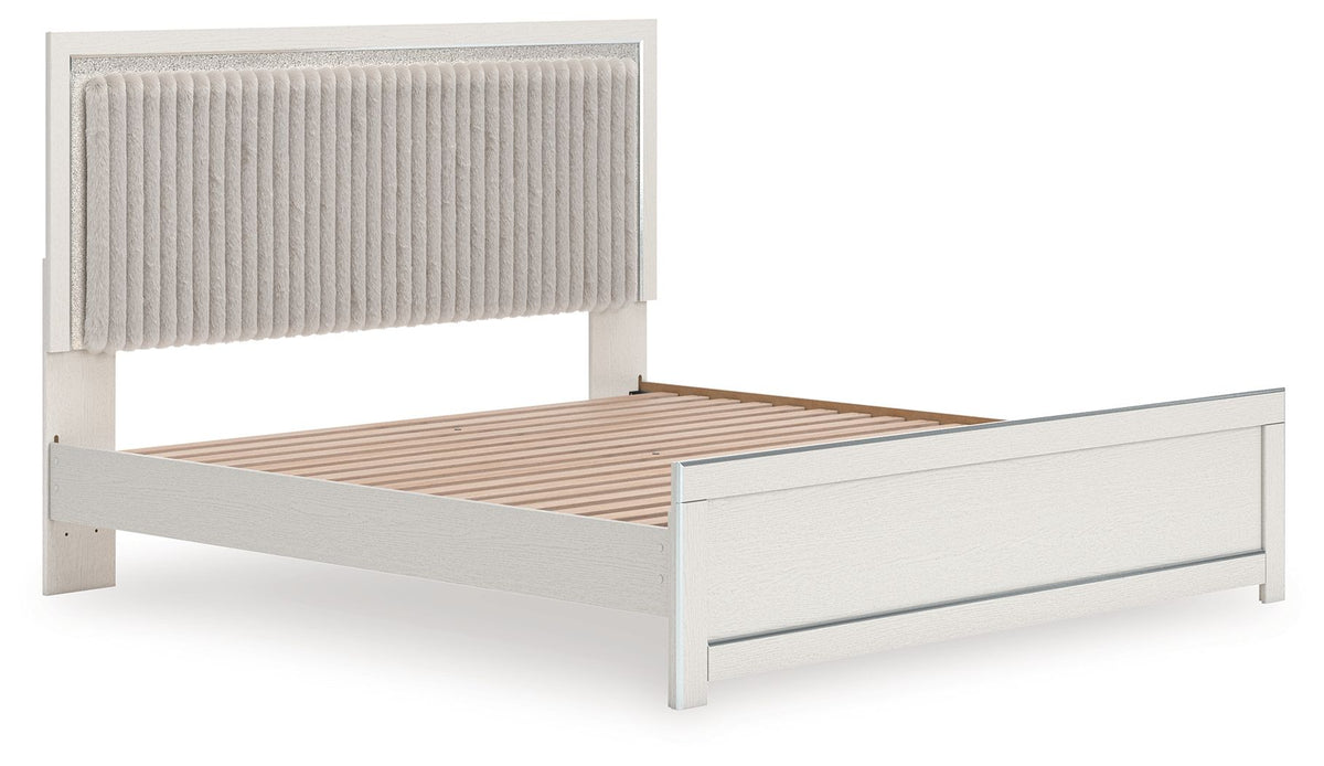 Zuraleus - Upholstered Panel Platform Bed With Roll Slats by Ashley – view 5