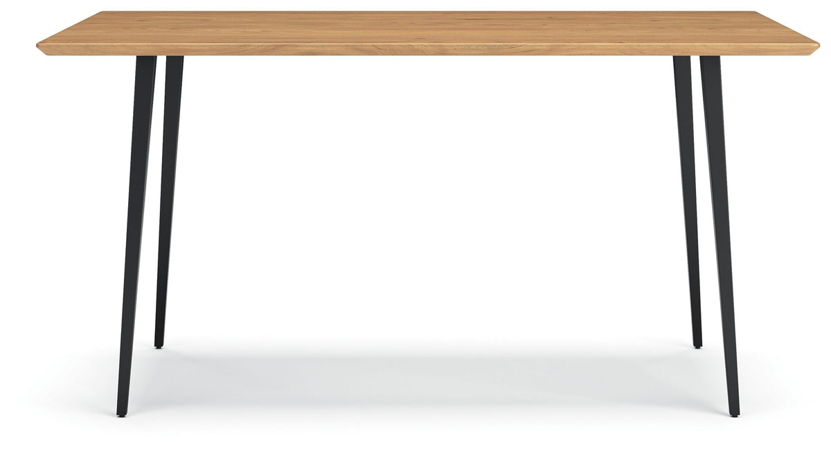 Gretlynn - Rectangular Dining Room Table - Black / Natural by Ashley – view 2
