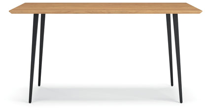 Gretlynn - Rectangular Dining Room Table - Black / Natural by Ashley – view 2