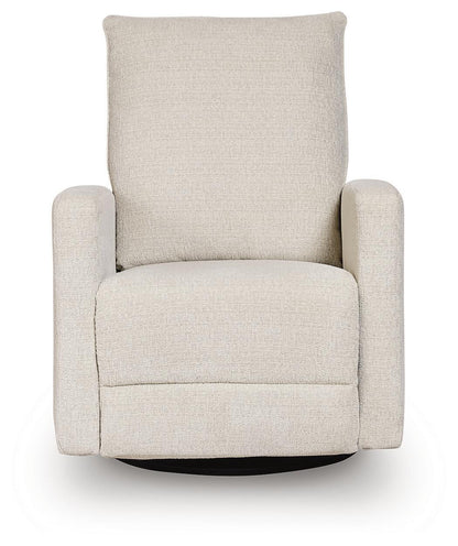 Oaklynn-Manor - Swivel Glider Recliner - Canvas by Ashley – view 2