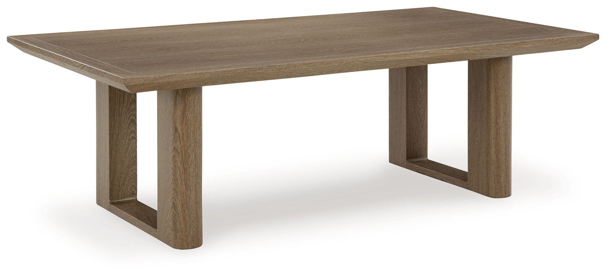 Serene Bay - Rectangular Cocktail Table - Dark Brown by Ashley – Coffee Tables