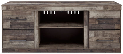 Derekson - LG TV Stand With Fireplace Option - Multi Gray by Ashley – view 2