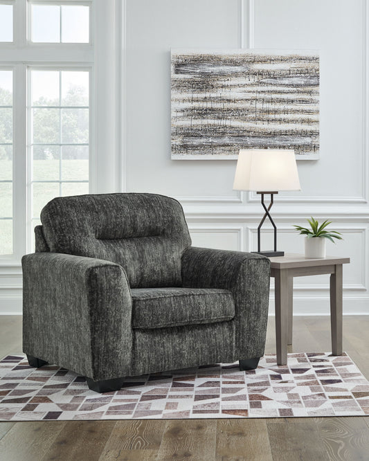 Lonoke - Chair And A Half - Gunmetal by Ashley – view 2