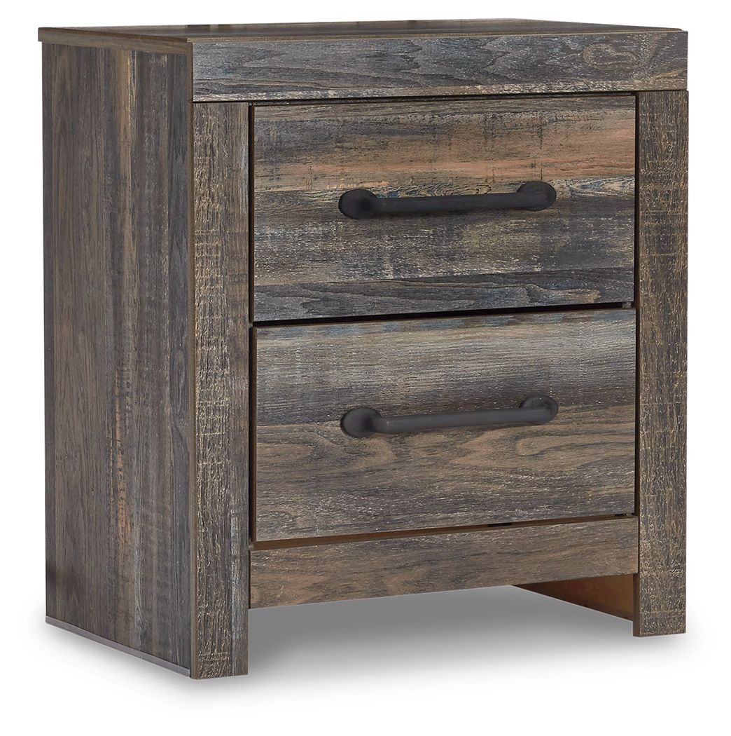 Drystan - Two Drawer Night Stand - Brown / Beige by Ashley – view 3