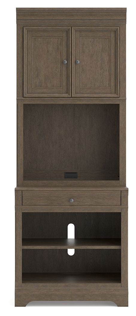 Janismore - Bookcase - Weathered Gray by Ashley – view 2