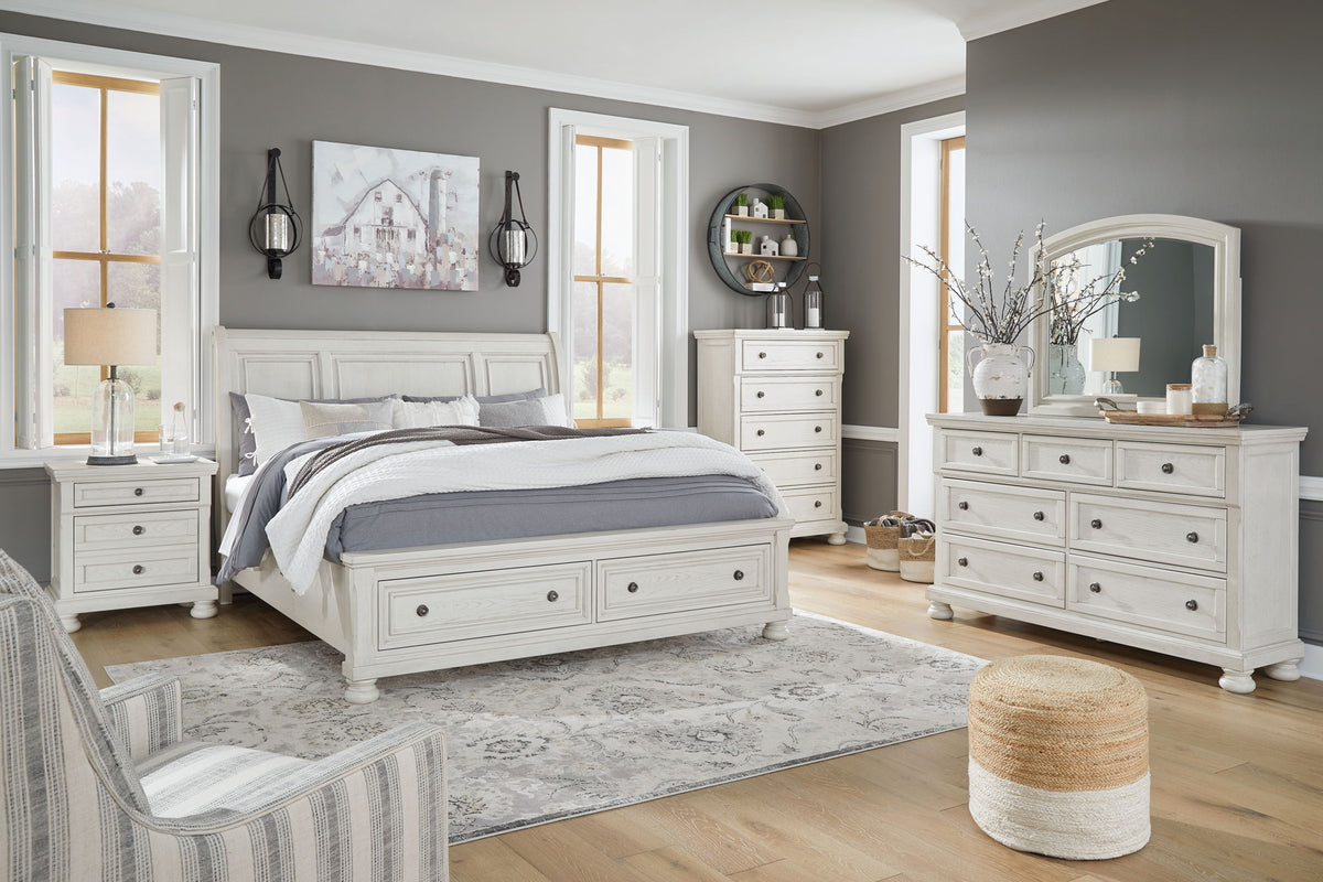 Robbinsdale - Sleigh Bedroom Set by Ashley – 6 Piece Bedroom Sets