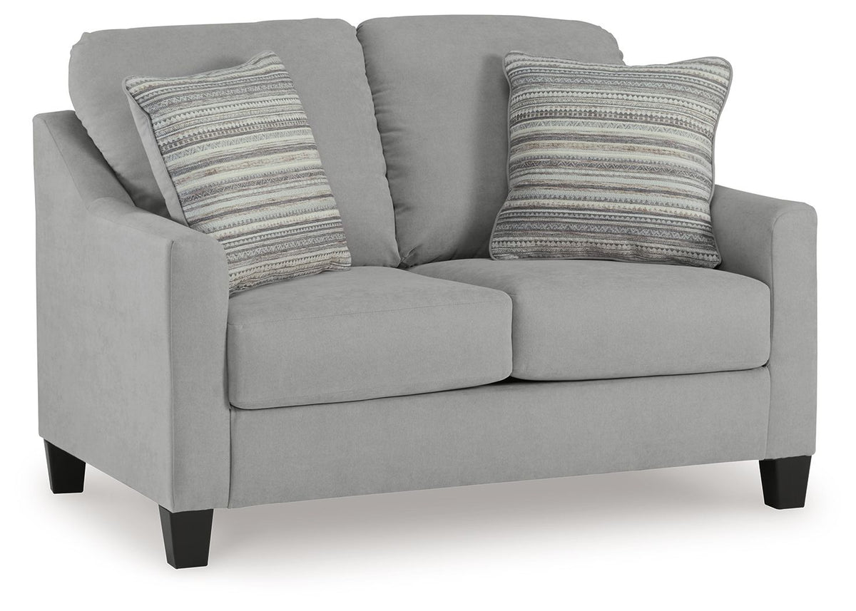 Adlai - Loveseat - Shadow by Ashley – Stationary Loveseats