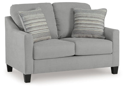 Adlai - Loveseat - Shadow by Ashley – Stationary Loveseats