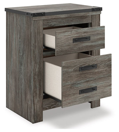 Frandern - Two Drawer Night Stand - Gray by Ashley – view 2