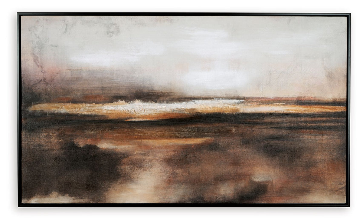 Drewland - Wall Art - Black / Brown / Orange by Ashley – view 2