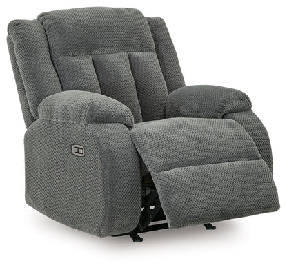Observation - Power Rocker Recliner - Steel by Ashley – view 2