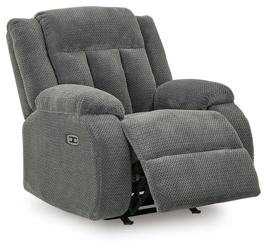Observation - Power Rocker Recliner - Steel by Ashley – view 2