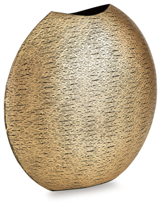 Iansboro - Vase - 11.5" - Antique Gold Finish – Vases & Jars