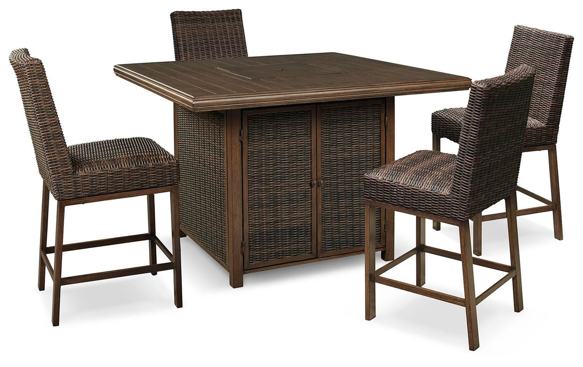 Paradise Trail - Outdoor Fire Pit Table Set by Ashley – view 2