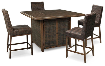 Paradise Trail - Outdoor Fire Pit Table Set by Ashley – view 2