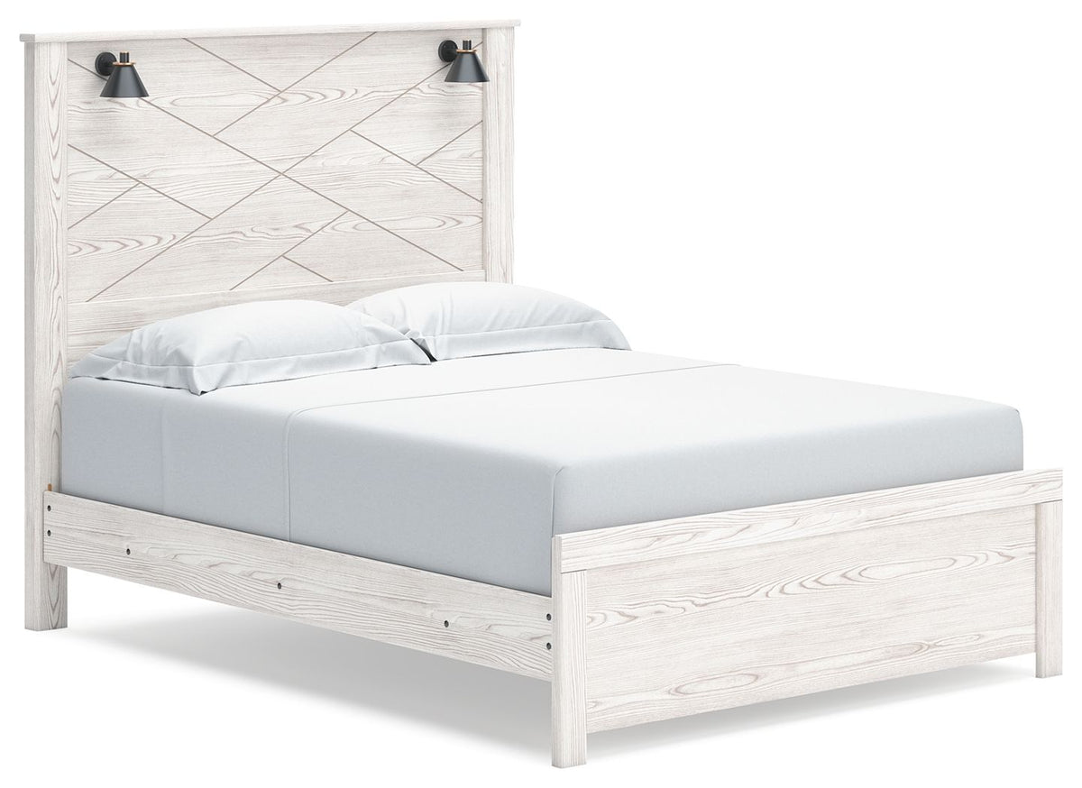 Gerridan - Panel Bed With Sconces by Ashley – Panel Beds
