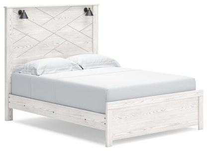 Gerridan - Panel Bed With Sconces by Ashley – Panel Beds