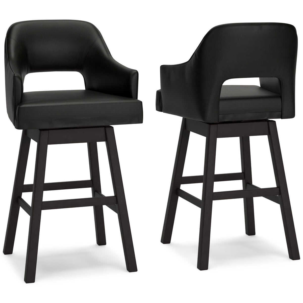 Tallenger - Upholstered Swivel Barstool (Set of 2) by Ashley – view 2